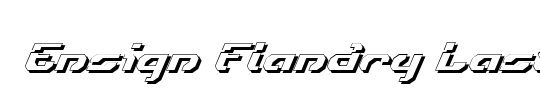 Ensign Flandry Laser Italic