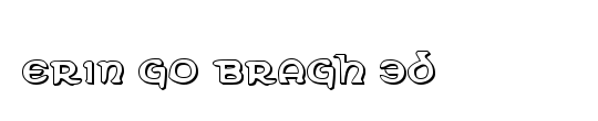 Erin Go Bragh 3D Italic