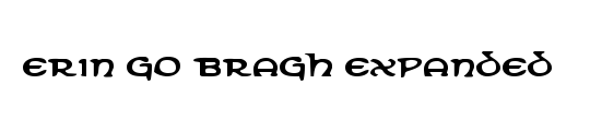 Erin Go Bragh Condensed Italic
