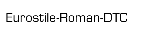 Eurostile-Roman-DTC