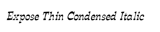 Expose Thin Condensed