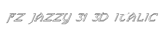 FZ JAZZY 17 3D ITALIC