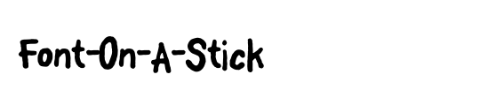 Font-On-A-Stick