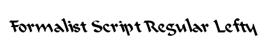 Formalist Script Regular Lefty 