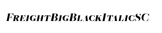 FreightBigBlackItalicSC