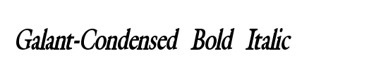 Galant Condensed