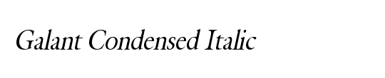 Galant Condensed