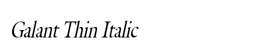 Galant Shadow Italic