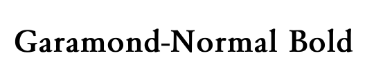 Garamond-Normal