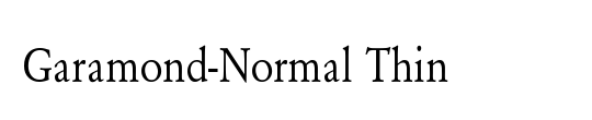 Garamond-Normal