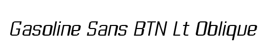 Gasoline Sans BTN