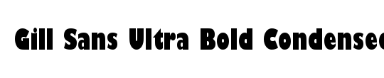 Gill Sans MT Ultra Bold