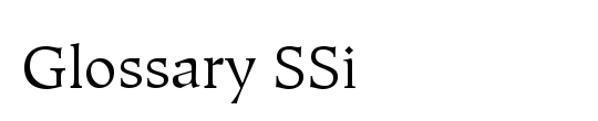 Glossary Black SSi