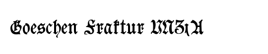 Goeschen Fraktur UNZ1A