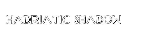 Hadriatic Shadow Italic