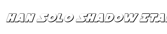 Han Solo Shadow Italic