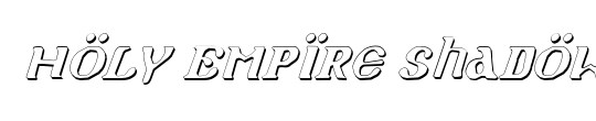 Holy Empire Condensed Italic