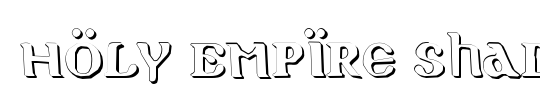 Holy Empire Condensed Italic