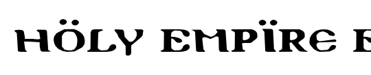 Holy Empire Condensed Italic