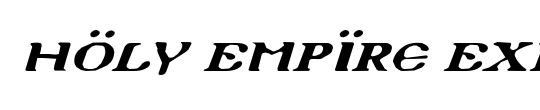 Holy Empire Condensed Italic