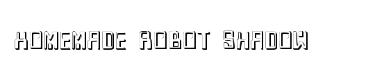 Homemade Robot Italic