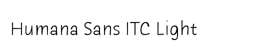 Humana Script ITC TT