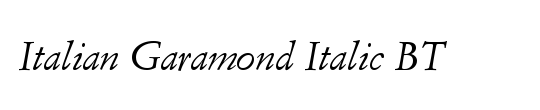 Italian Garamond