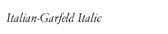 Italian Garamond