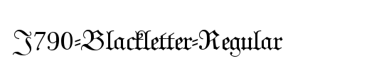 Blackletter Hand