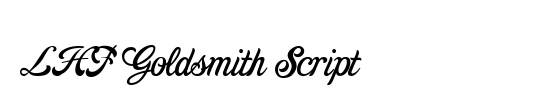 LHF Goldsmith Script