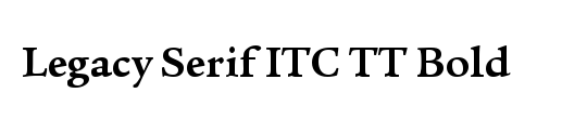 ITC Legacy Serif Std