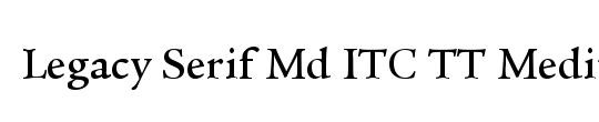 ITCLegacySerif LT Medium