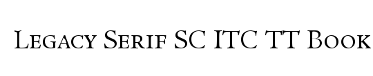 ITC Legacy Serif Std