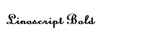 Linoscript Bold