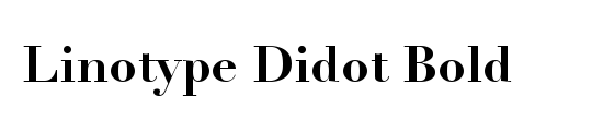 Linotype Didot