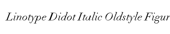 Didot LH RomanOsF