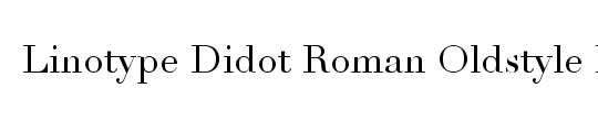 Didot LH HeadlineOsF