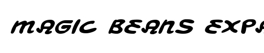 Magic Beans Condensed Italic