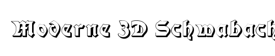 Moderne 3D Schwabacher