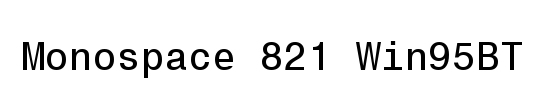 Monospac821 Win95BT