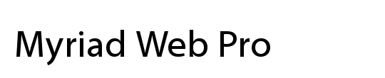 Myriad Web Pro