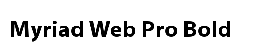 Myriad Web Pro