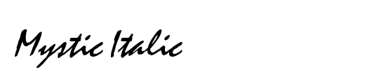 Mystic Singler Light Italic