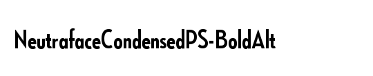 NeutrafaceCondensedPS