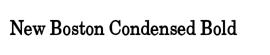 New Boston Condensed