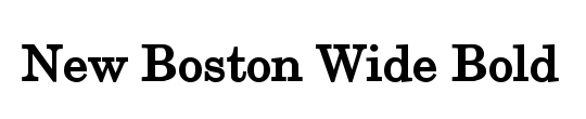 New Boston Condensed