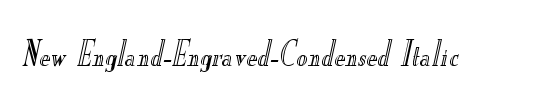 Engraved Condensed