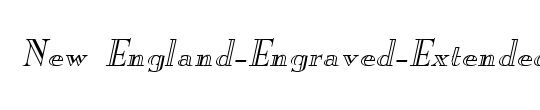 New England-Engraved-Condensed