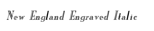 New England-Engraved-Condensed