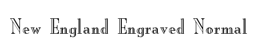 New England-Engraved-Condensed